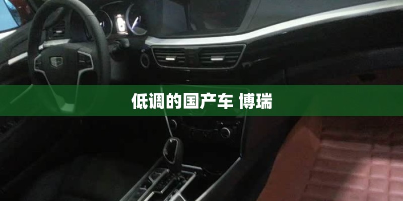低调的国产车 博瑞 低调的国产车 博瑞