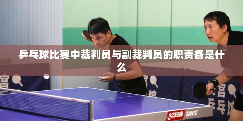 乒乓球比赛中裁判员与副裁判员的职责各是什么 乒乓球比赛中裁判员与副裁判员的职责各是什么