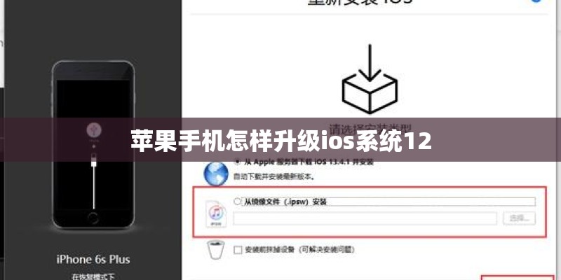 苹果手机怎样升级ios系统12