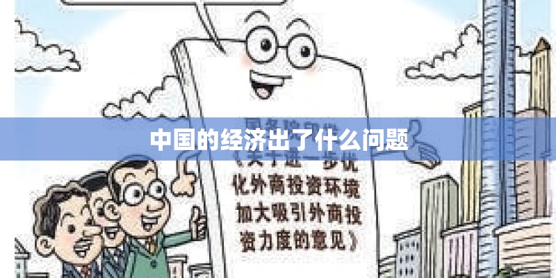 中国的经济出了什么问题 中国的经济出了什么问题