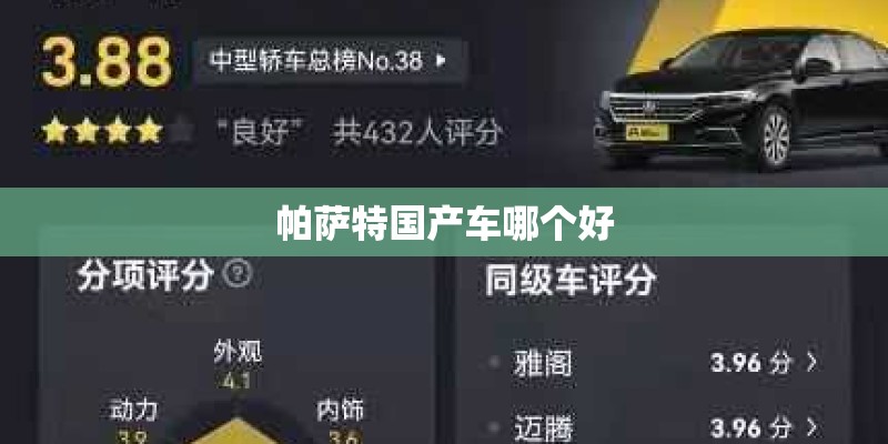 帕萨特国产车哪个好 帕萨特国产车哪个好