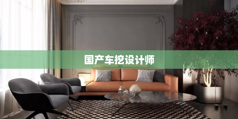 国产车挖设计师 国产车挖设计师