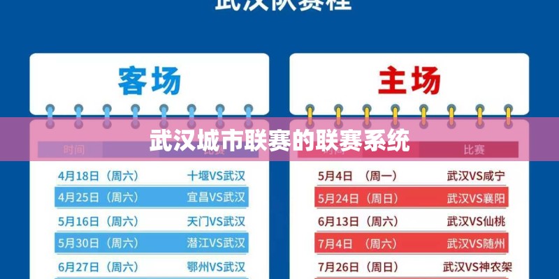 武汉城市联赛的联赛系统