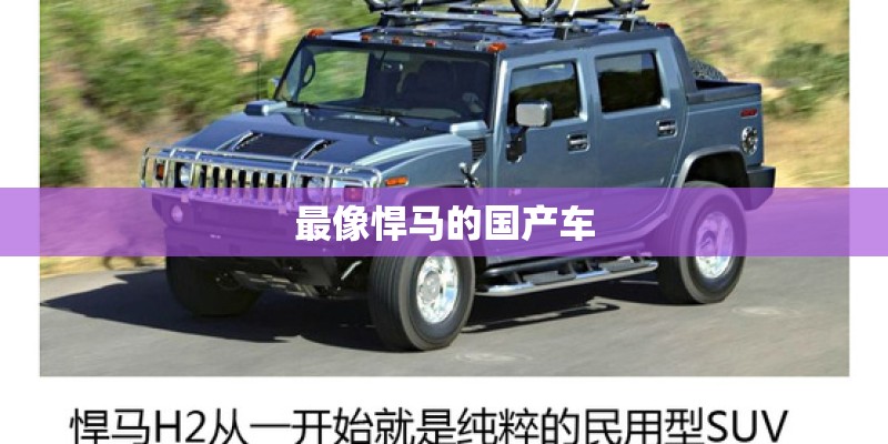 最像悍马的国产车