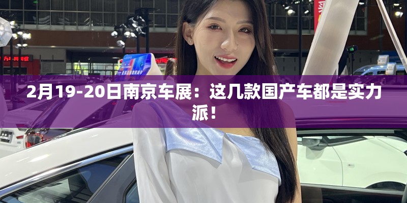 2月19-20日南京车展：这几款国产车都是实力派！