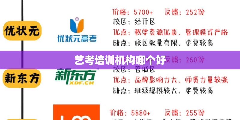 艺考培训机构哪个好