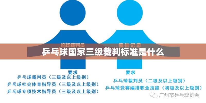 乒乓球国家三级裁判标准是什么 乒乓球国家三级裁判标准是什么