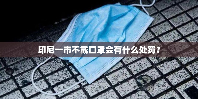 印尼一市不戴口罩会有什么处罚? 印尼一市不戴口罩会有什么处罚?