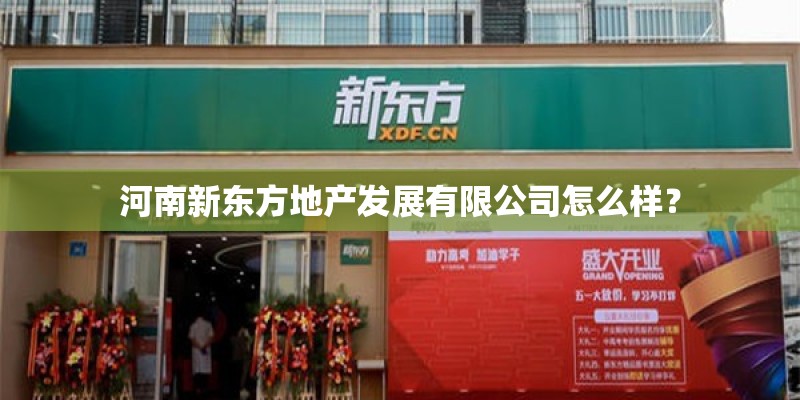 河南新东方地产发展有限公司怎么样? 河南新东方地产发展有限公司怎么样?