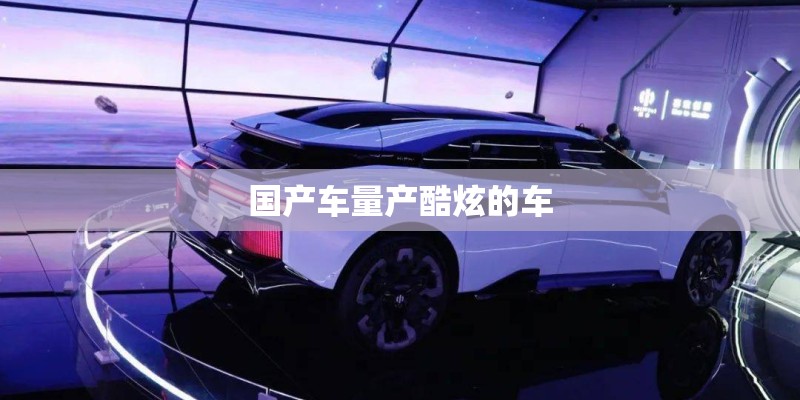 国产车量产酷炫的车 国产车量产酷炫的车