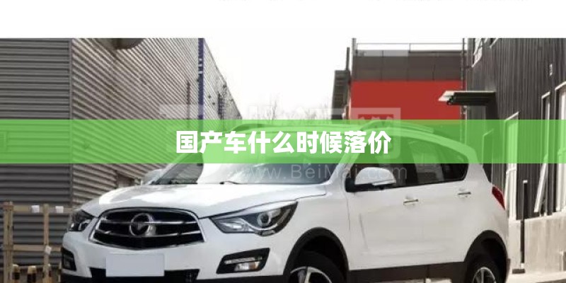 国产车什么时候落价 国产车什么时候落价