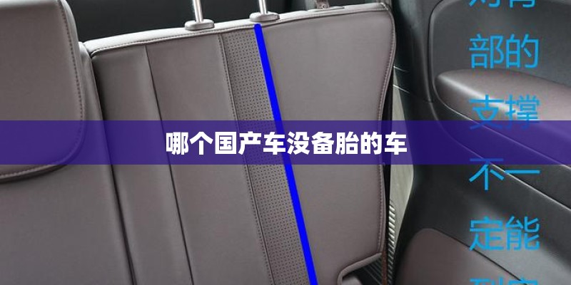 哪个国产车没备胎的车 哪个国产车没备胎的车