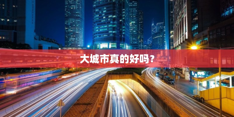 大城市真的好吗? 大城市真的好吗?