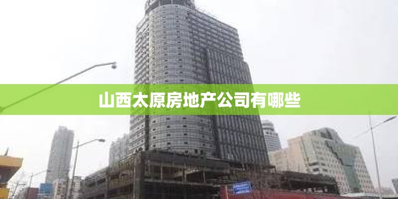 山西太原房地产公司有哪些