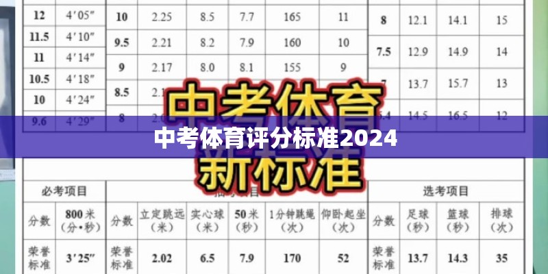中考体育评分标准2024 中考体育评分标准2024