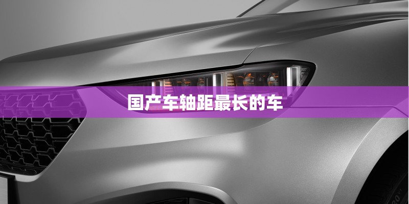 国产车轴距最长的车