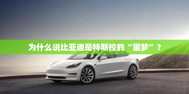 为什么说比亚迪是特斯拉的“噩梦”? 为什么说比亚迪是特斯拉的“噩梦”?