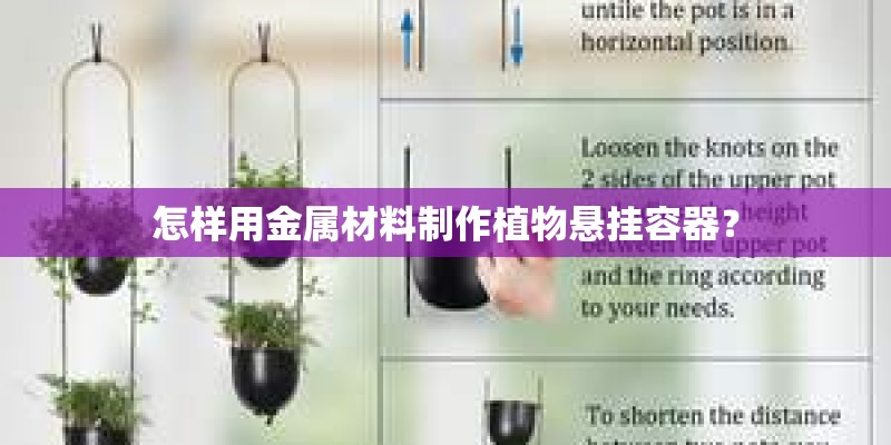 怎样用金属材料制作植物悬挂容器？