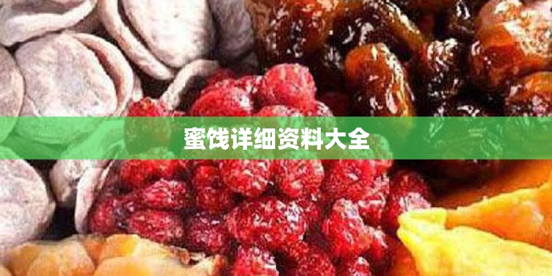 蜜饯详细资料大全