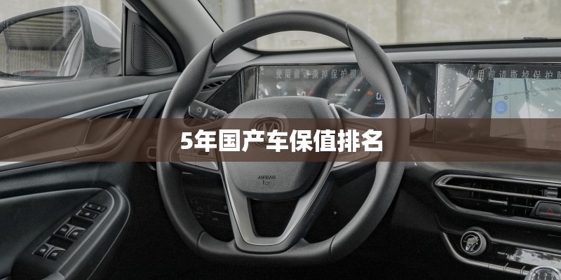 5年国产车保值排名