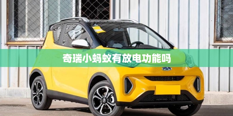 奇瑞小蚂蚁有放电功能吗