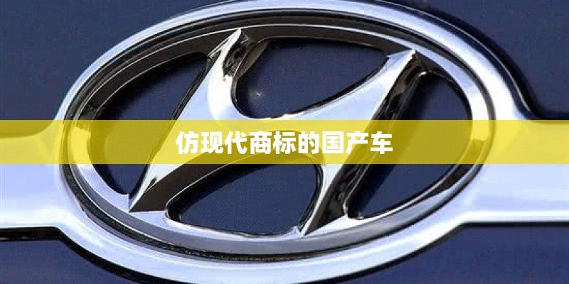 仿现代商标的国产车