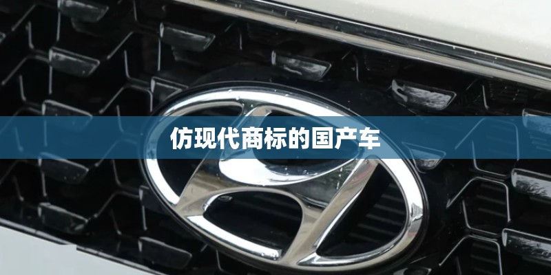 仿现代商标的国产车