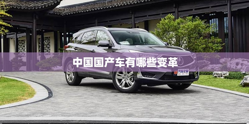 中国国产车有哪些变革