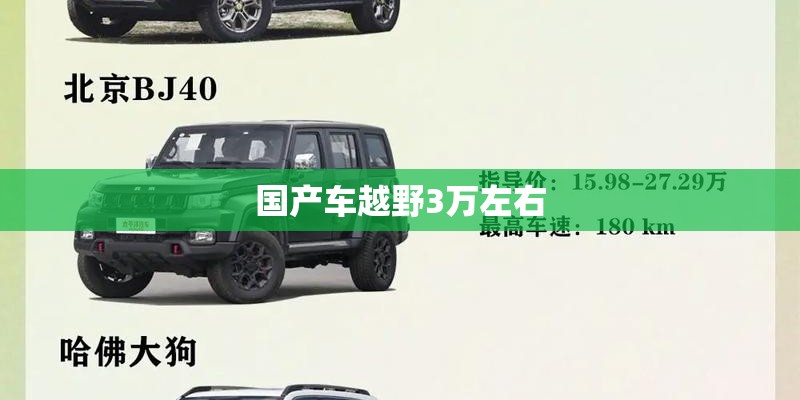 国产车越野3万左右