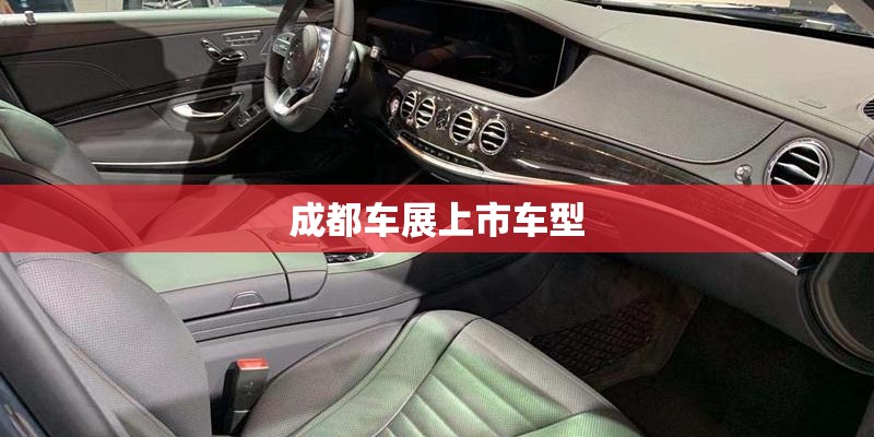 成都车展上市车型