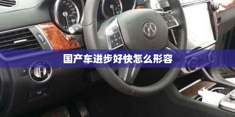 国产车进步好快怎么形容