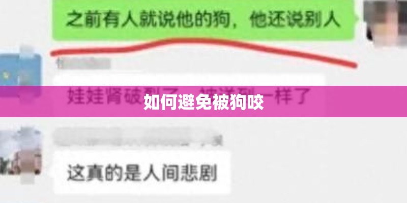 如何避免被狗咬 如何避免被狗咬