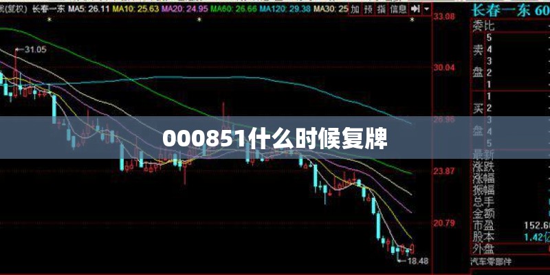 000851什么时候复牌