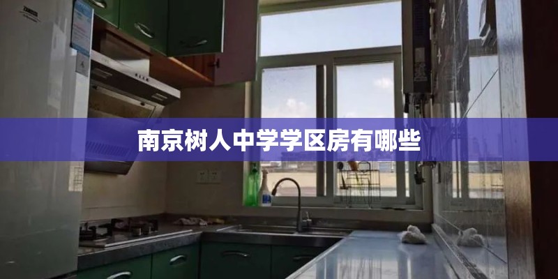 南京树人中学学区房有哪些